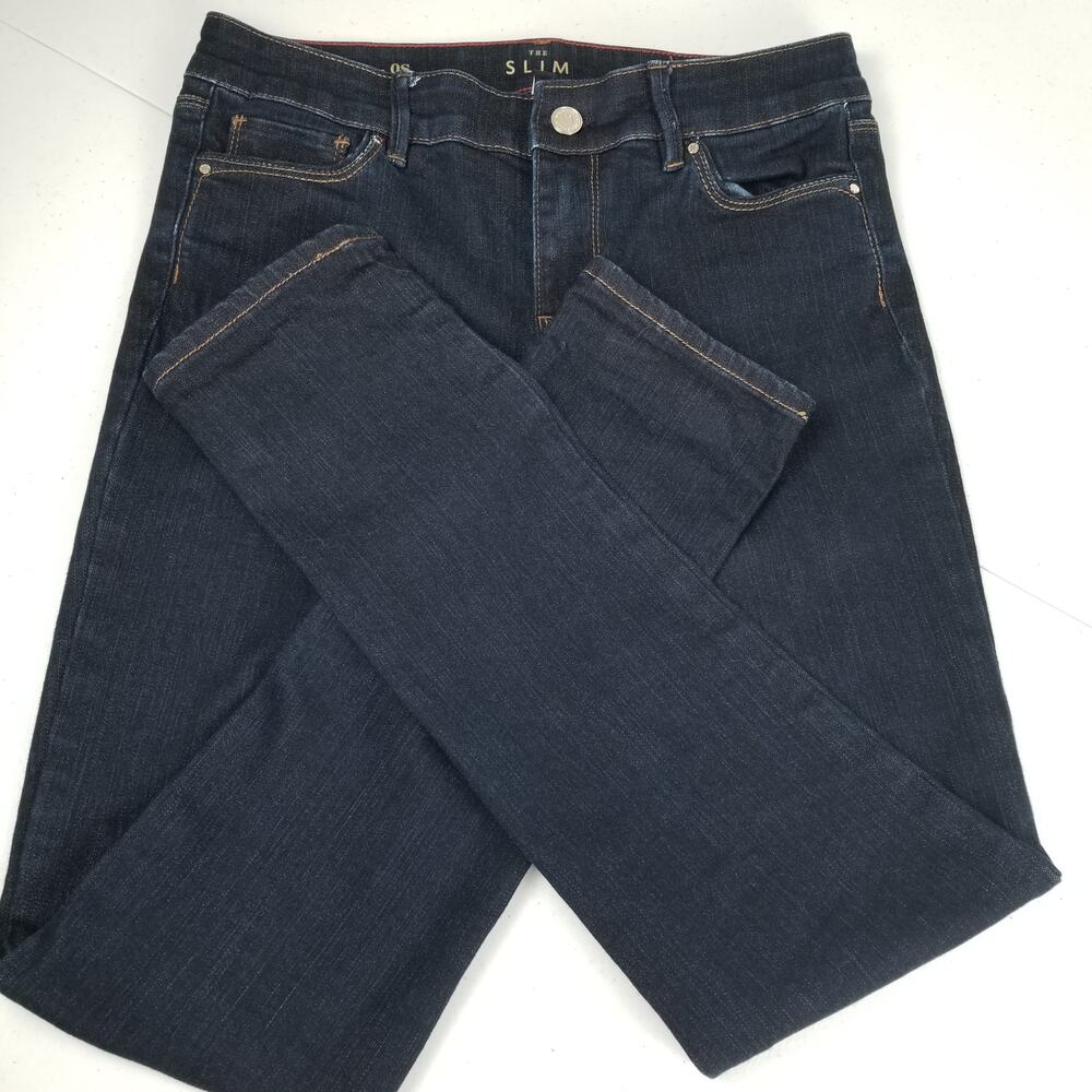 White House Black Market Jeans  Dark Wash The Slim Excellent Size 0S